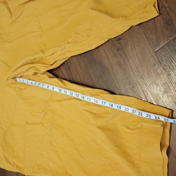 The Loft Plus Yellow Belted Cropped Straight Leg Trousers A33 - Picture 2 of 6